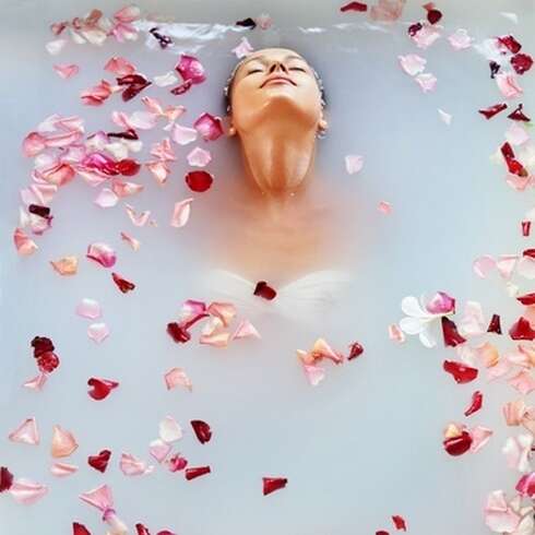 Soin bien-être Bain aux fleurs en Duo